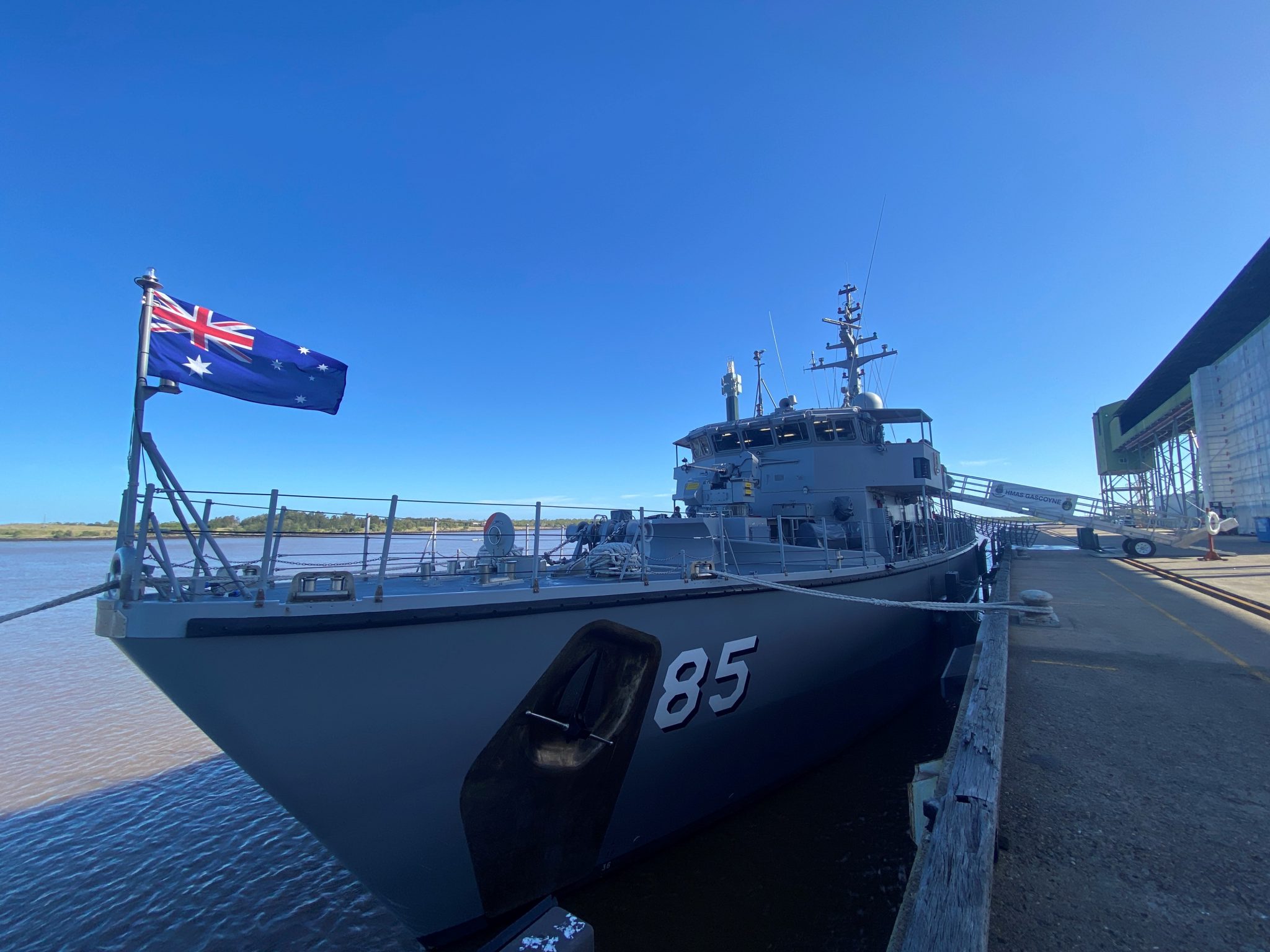 HMAS Gascoyne berths at Bundaberg Port – Bundaberg Now