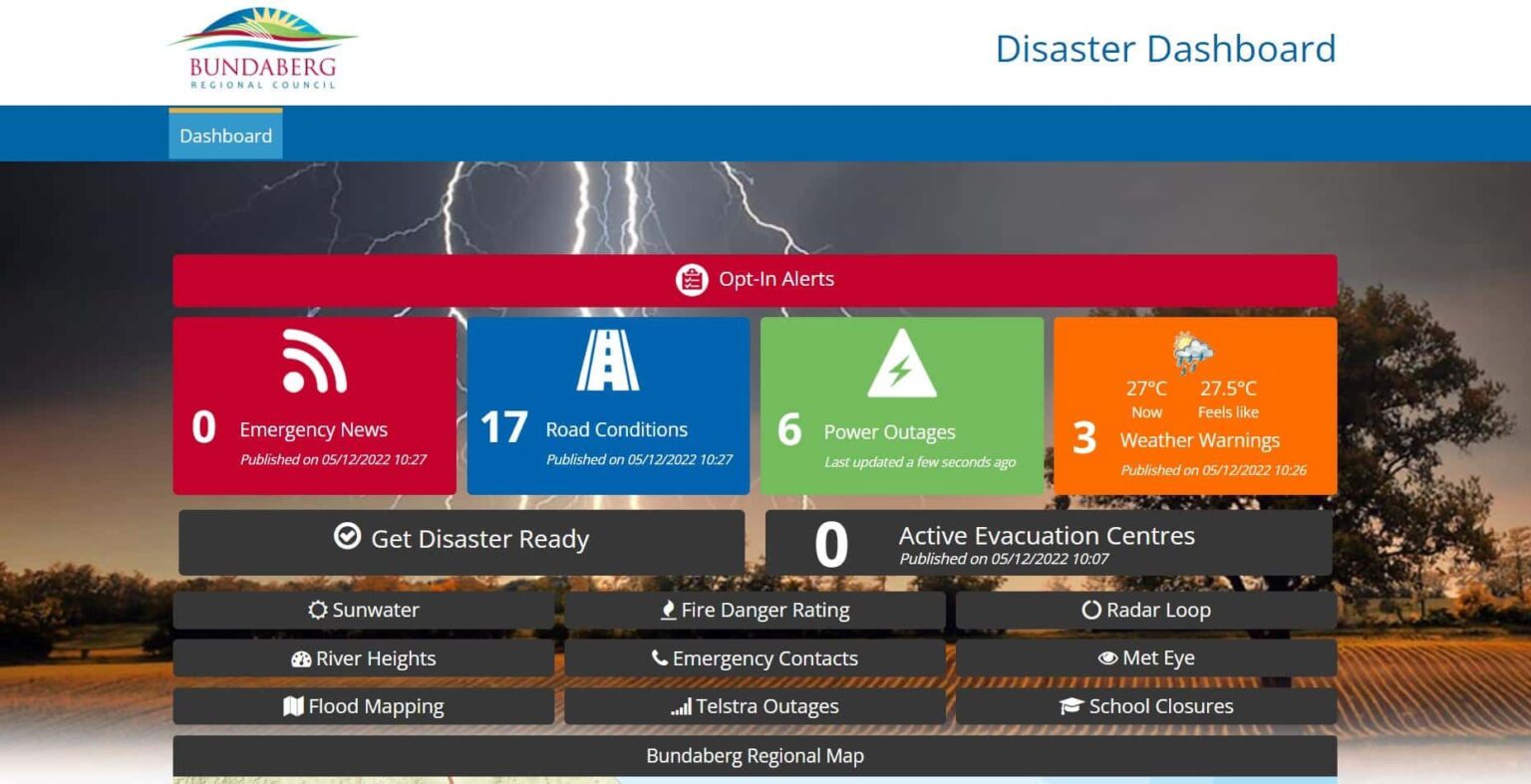 Disaster Dashboard alerts keep locals informed Bundaberg Now