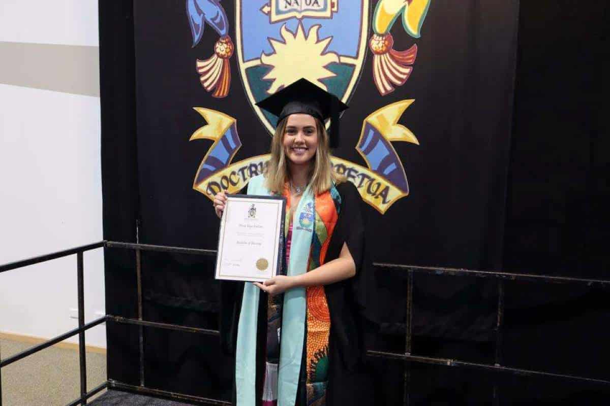 Olivia Eriksen CQUniversity nursing graduate