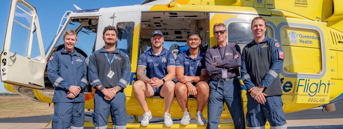 The Canterbury-Bankstown Bulldogs are continuing to support LifeFlight in through donations of $1.00 for every ticket sold at their 2024 regional home match in Bundaberg.