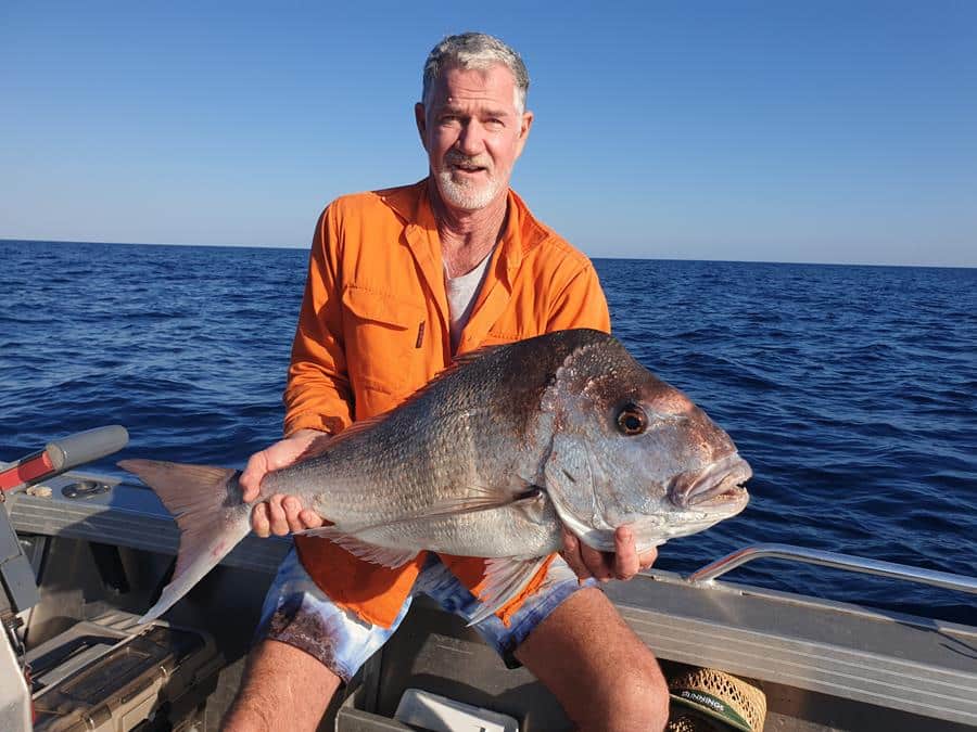 Joe Woods with a pearler of a snapper