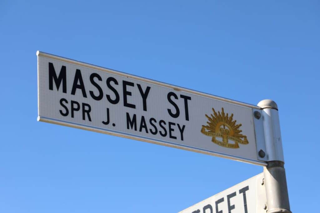 Sapper Massey Streets of Remembrance