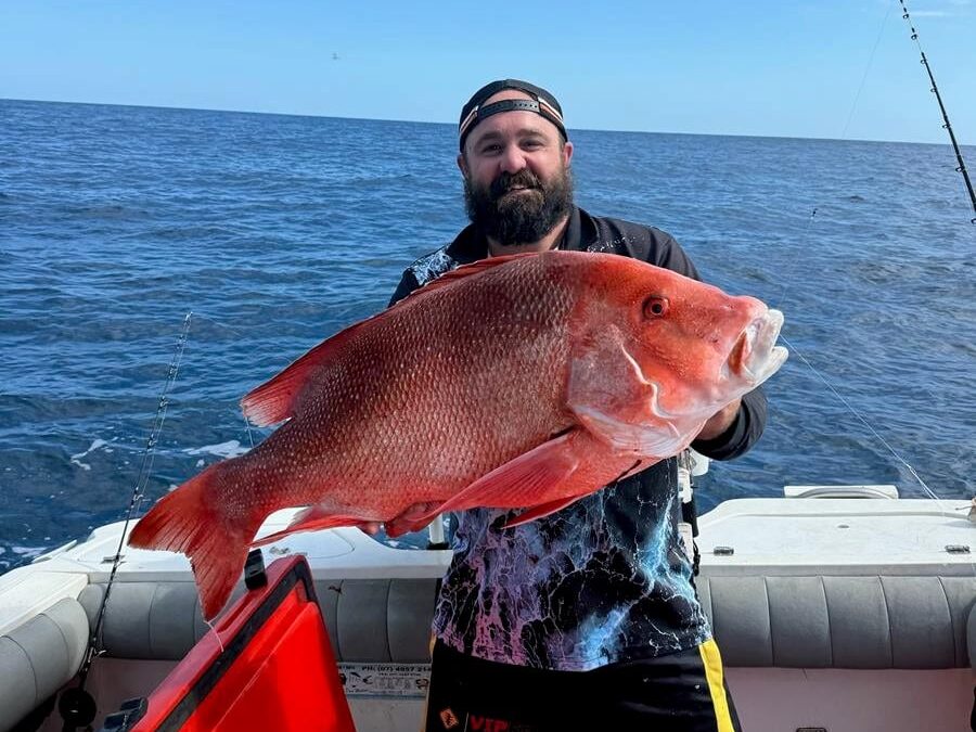 Cameron Hine with a cracking red emperor
rivers and creeks