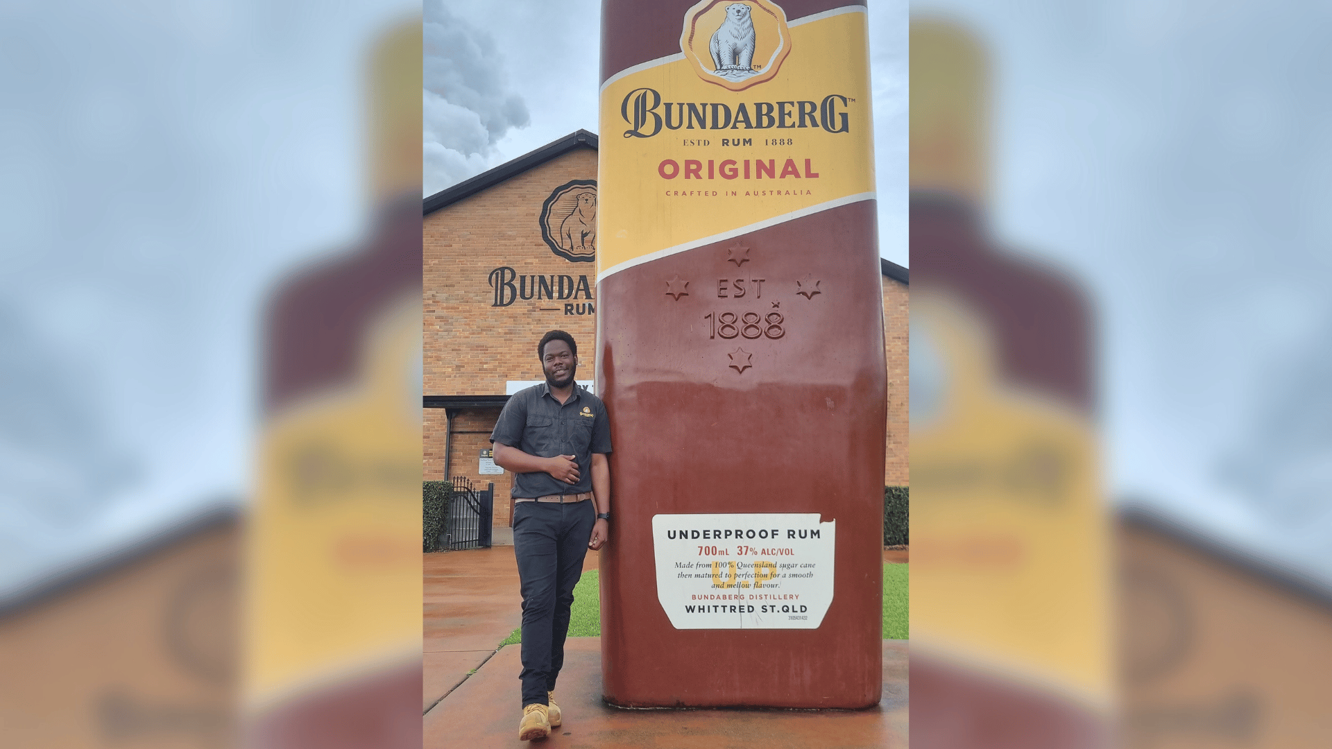 Tinashe Mangwanda at Bundy Rum.