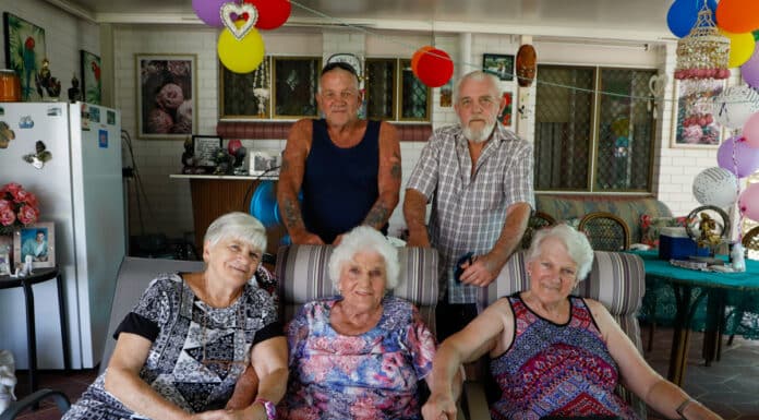 Shirley Burt, Dennis Bauer, Ursula Bauer, Kevin Bauer and Eileen Lavender