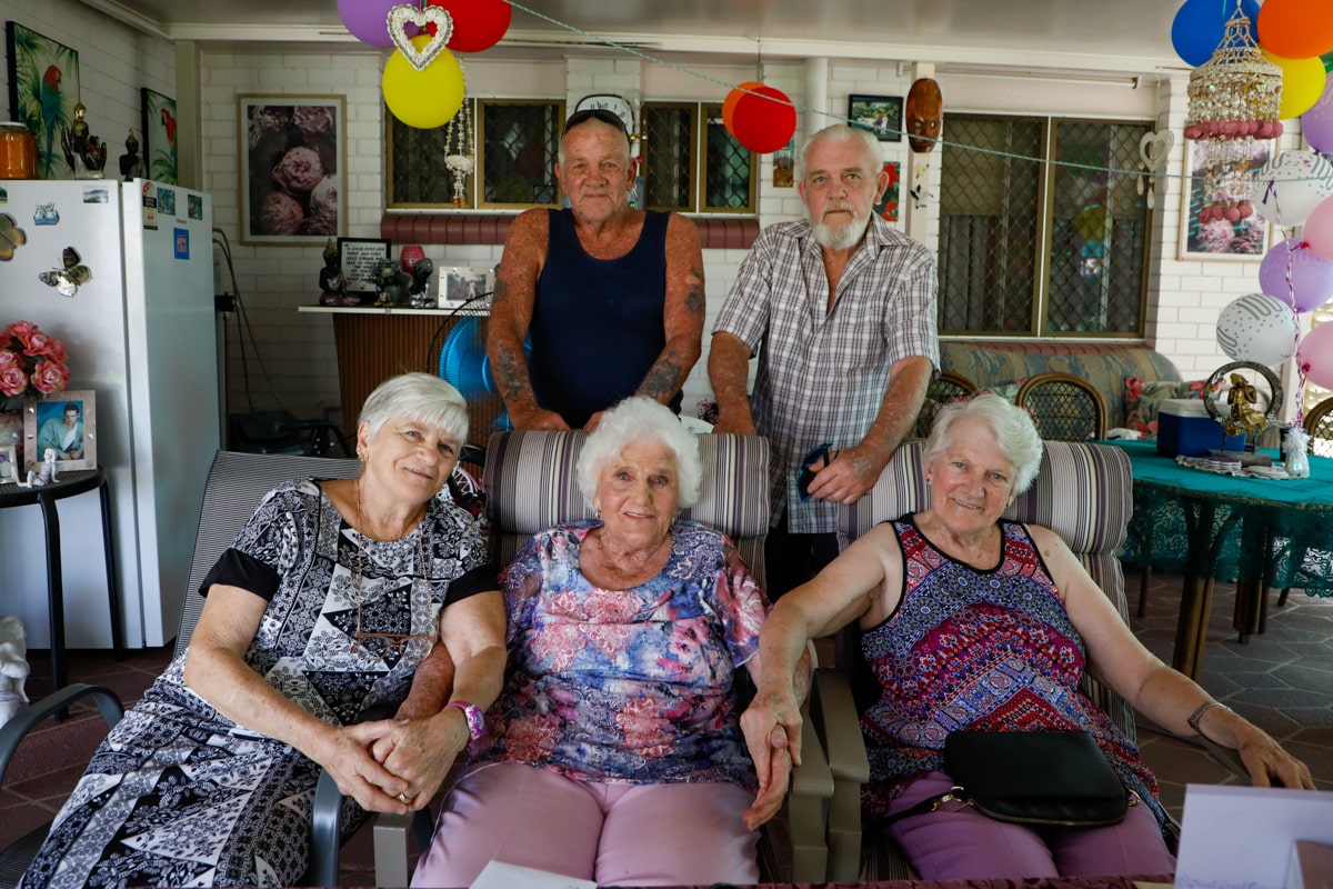 Shirley Burt, Dennis Bauer, Ursula Bauer, Kevin Bauer and Eileen Lavender