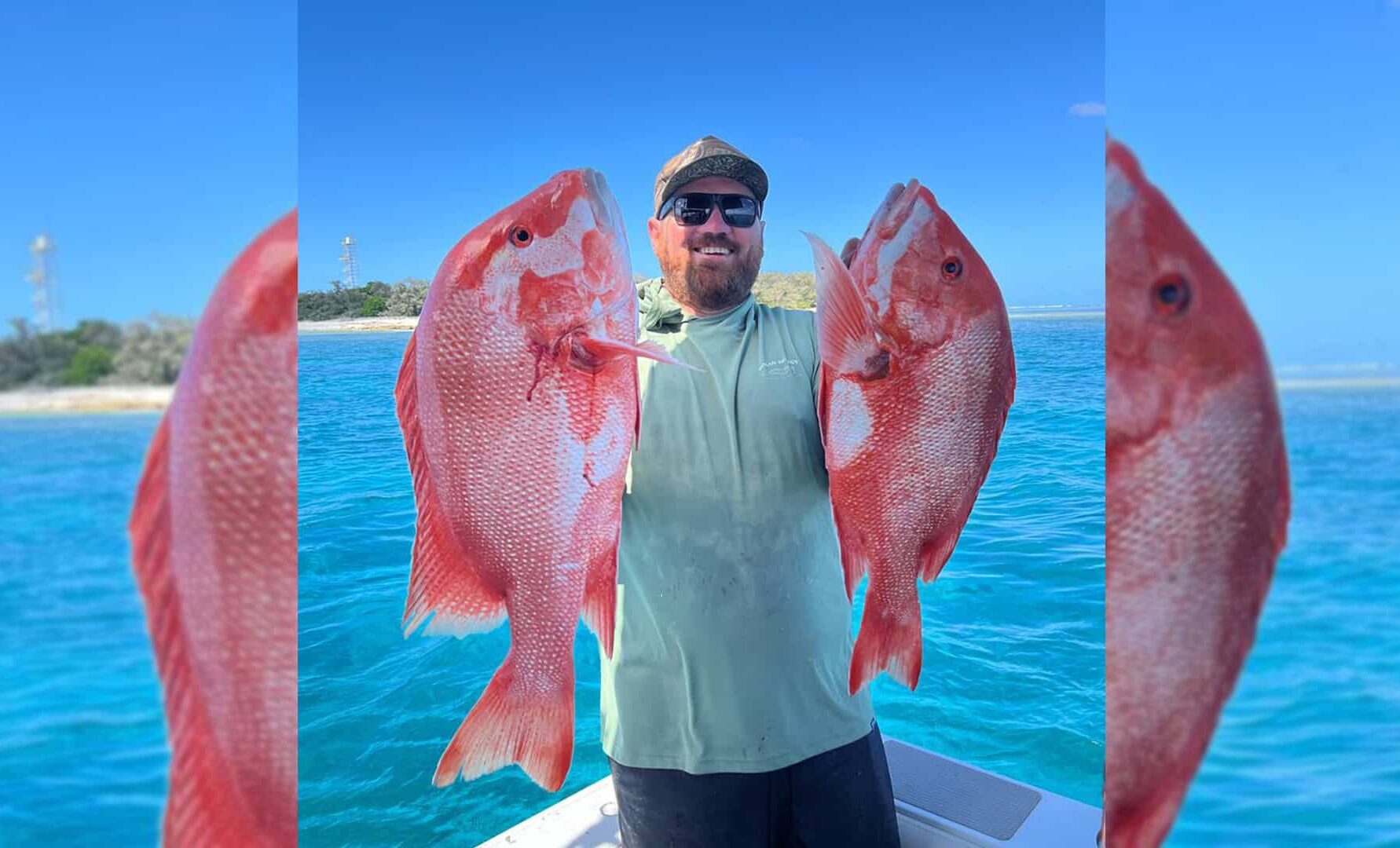 Perry Morris managed to land his first ever red emperor