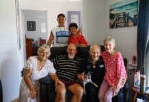 Alan McMillan with family.