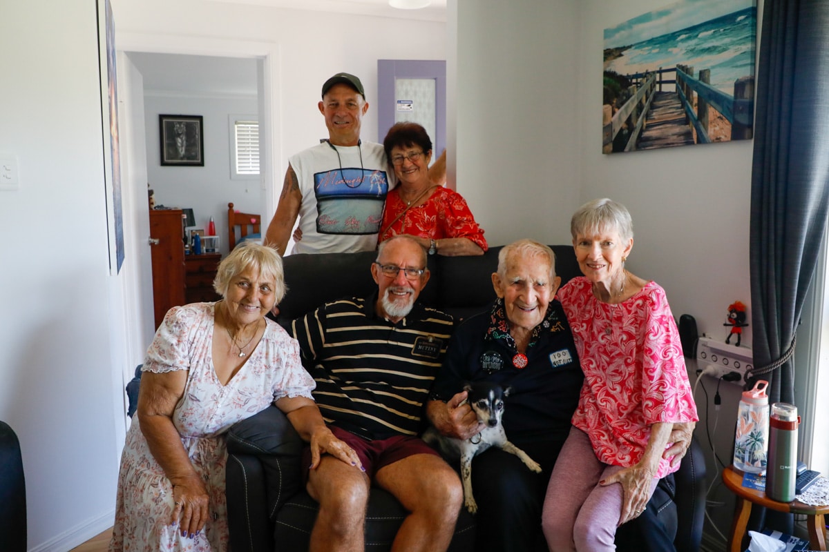 Alan McMillan with family.